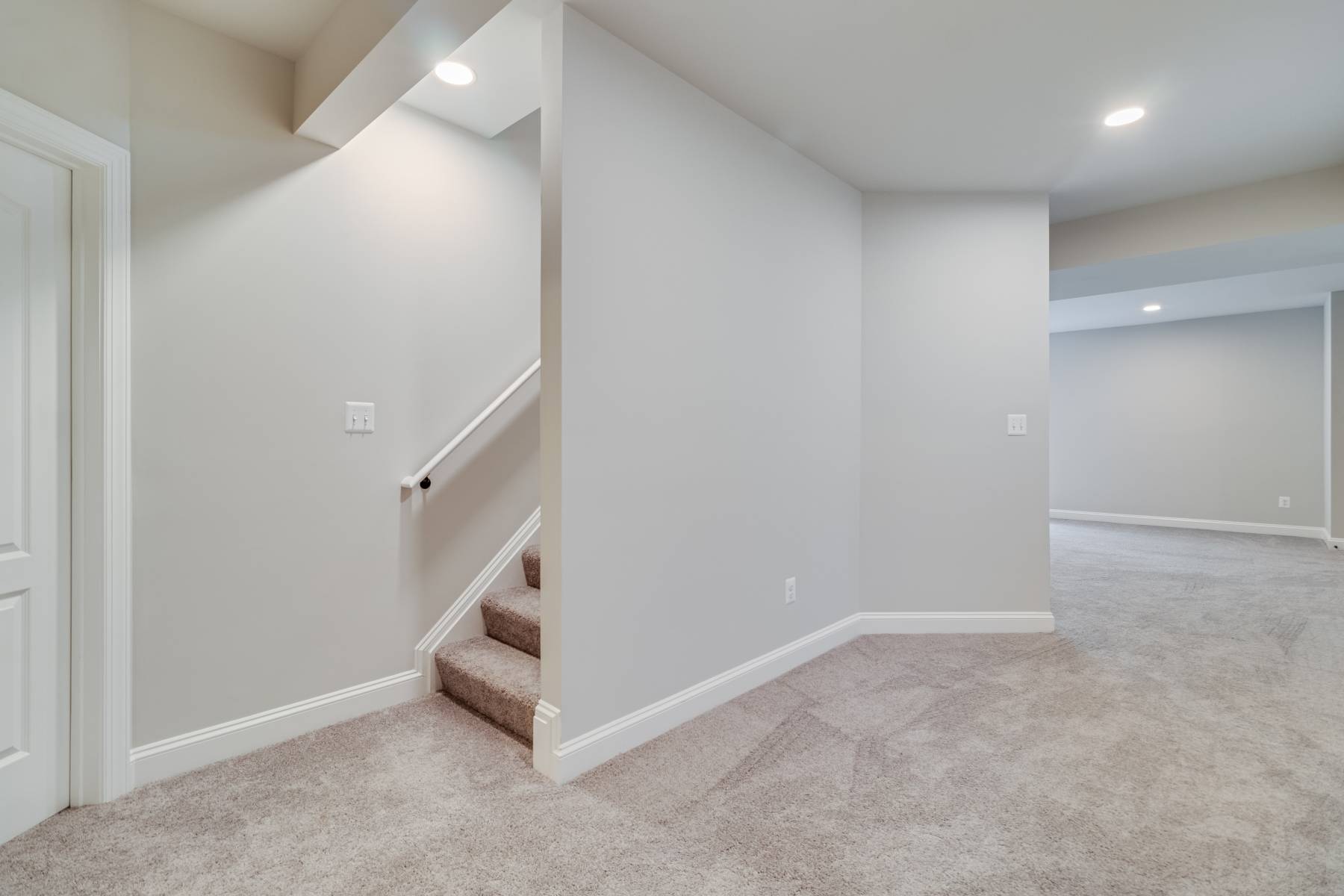 Finished Lower Level Staircase